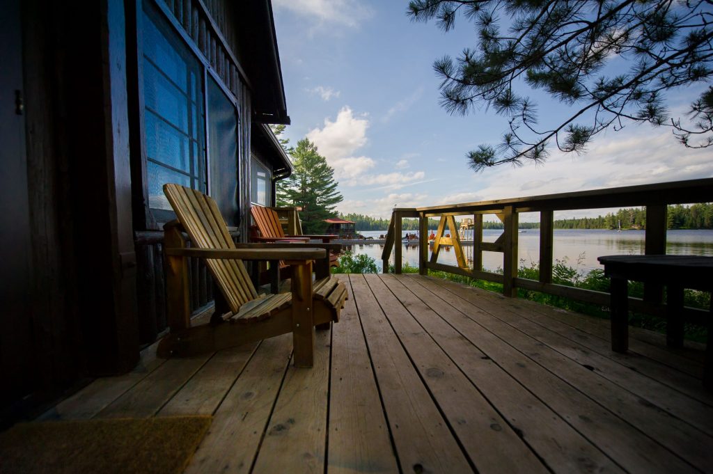 Cabin on a lake